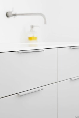 Tirador para muebles de aluminio anodizado Edge Straight 200