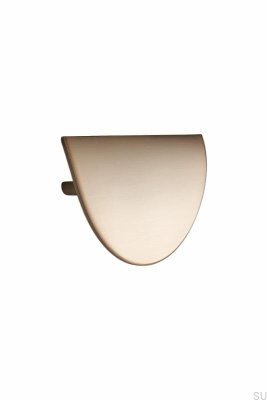 Tirador alargado para muebles Horizon Large 64 de metal dorado cepillado