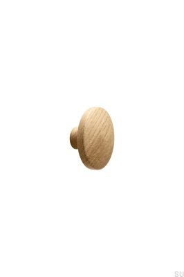 Pomo para mueble Discos 50 de madera, roble
