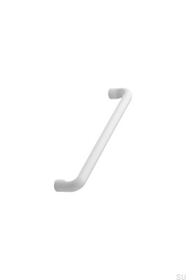 Tirador para mueble alargado Carve 160, metal, blanco mate