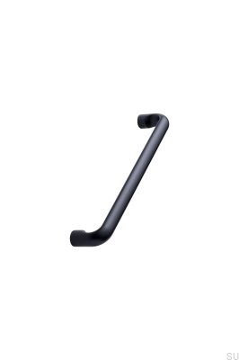 Tirador para mueble alargado Carve 160, metal, negro mate