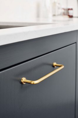 Tirador para mueble largo Lounge 160 Latón Dorado Pulido