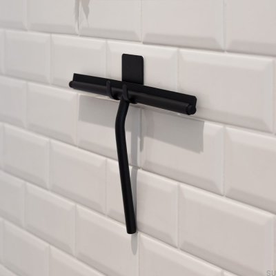 Limpiacristales para ventanas y cabinas de ducha Base Negro Mate