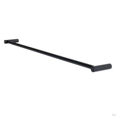 Toallero Stay 600, Acero Negro Mate