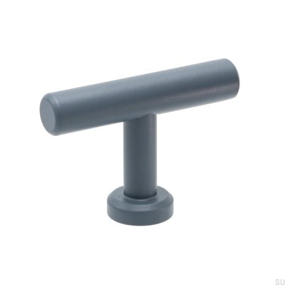 Pomo para mueble T-Bar Viva Steel Storm Azul