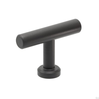 Pomo para mueble T-Bar Viva Acero Grafito