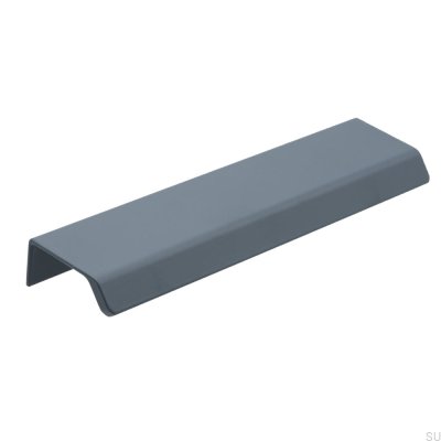 Tirador para mueble Edge Side 160 Aluminio Azul Tormenta