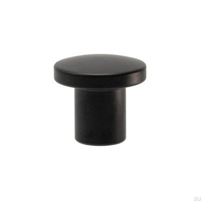 Pomo para mueble Skye 25, acero negro mate