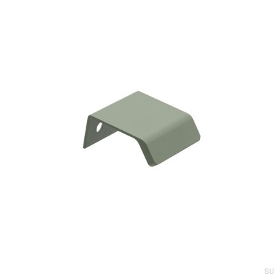 Tirador para mueble Edge Side 40 Aluminio Verde