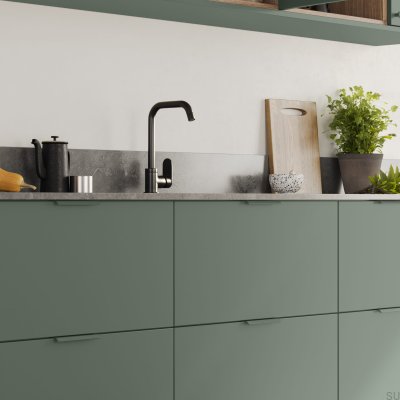 Tirador para mueble Edge Side 40 Aluminio Verde