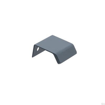 Tirador para mueble Edge Side 40 Aluminio Azul Tormenta