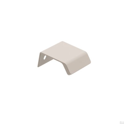 Tirador para mueble Edge Side 40 Aluminio Gris
