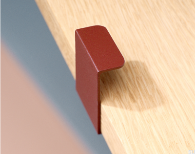 Tirador para mueble Hide 40 filos en metal Marrón Rojizo