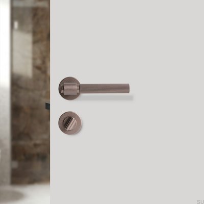 Cerradura estándar escandinava Helix 200 marrón oscuro