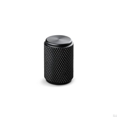 Pomo para mueble Rimini 16 de metal, negro mate