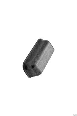 Tirador para muebles Port 96 Shell de metal gris antiguo