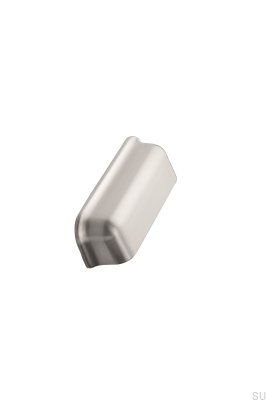 Tirador para muebles de concha plateada de metal Port 96