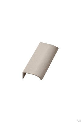 Tirador para muebles Edge Straight 100 de aluminio color beige