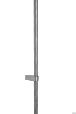 Tirador para muebles Regular 2 L 1280 de acero plateado satinado
