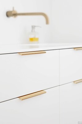 Edge Straight 200 Aluminio Oro Oscuro Cepillado Edge Straight 200 Aluminio Oro Oscuro Cepillado