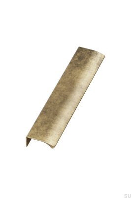 Tirador para muebles Edge Straight 350 de aluminio dorado antiguo