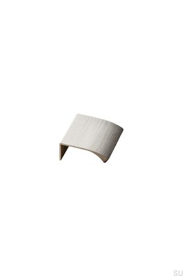 Tirador para muebles Edge Straight 40 de aluminio plateado