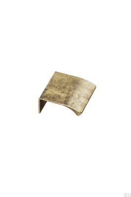 Tirador para muebles Edge Straight 40 de aluminio dorado antiguo