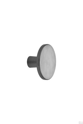 Pomo para mueble Plato 42 Aluminio Antracita Cepillado