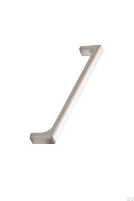 Tirador alargado para muebles de metal plateado Fold Light 160
