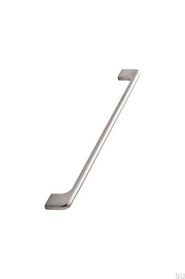 Tirador alargado para mueble 256+288 Doppia Aluminio Plata