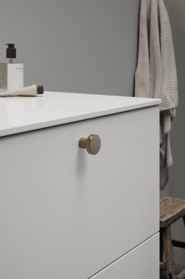 Pomo para mueble Dot 30, latón patinado
