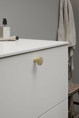 Pomo para mueble Dot 30 Oro Cepillado