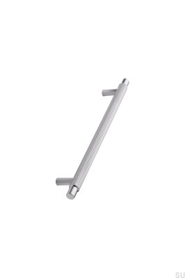 Tirador para mueble rectangular Manor Long 640 de acero inoxidable