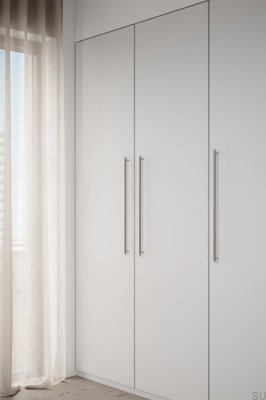Tirador para mueble rectangular Manor Long 640 de acero inoxidable