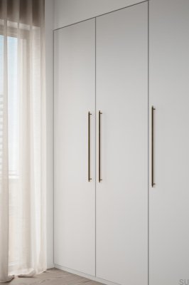 Manor Long 640 Tirador para mueble rectangular de bronce antiguo