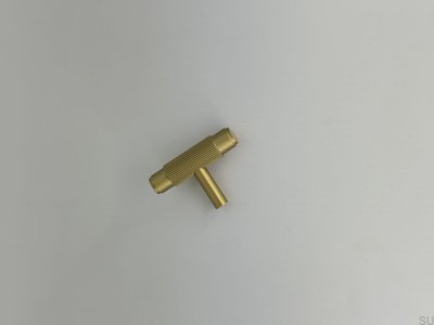 Perilla para muebles moleteada dorada T-Bar SB-XS