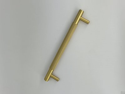 Tirador para mueble alargado SB-XL 160, latón pulido, moleteado