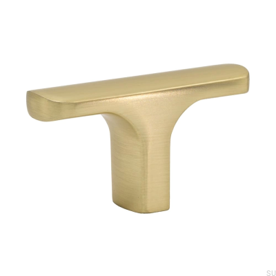 Pomo para mueble T-Bar Ethel Oro Cepillado