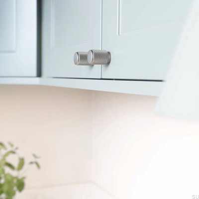 Pomo para mueble Riff 21, plata mate