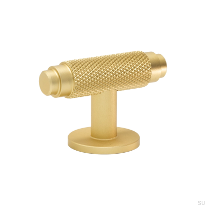 Pomo para mueble T-Bar Riff Oro Mate