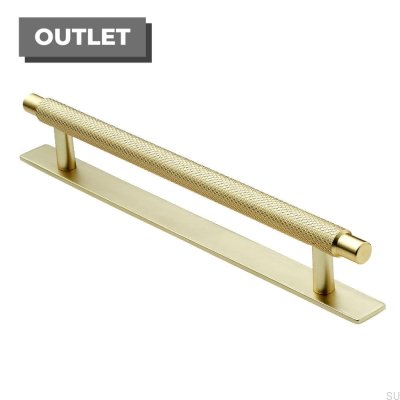 Tirador para mueble alargado con arandela Manor 192 Gold