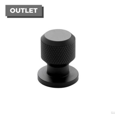 Manor Pomo para mueble redondo Metal negro