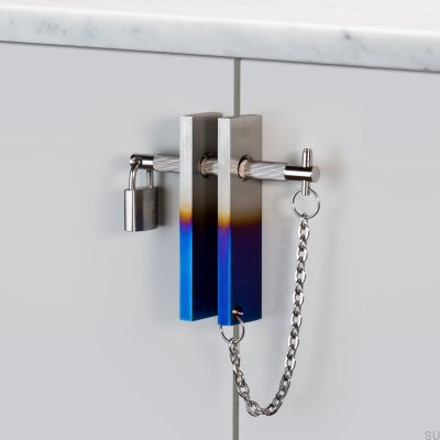 Tirador para mueble Precious Bar con cerradura Steel Palon