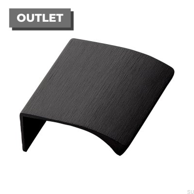 Tirador para mueble Edge Straight 40 Edge Aluminio Negro