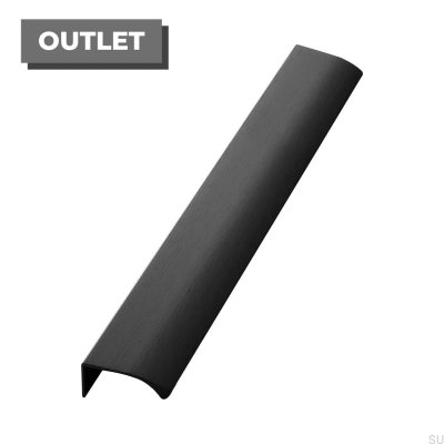 Tirador para mueble Edge Straight 350 Edge Aluminio Negro