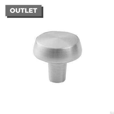 Pomo para muebles Autumn 28 Silver Metal (Aspecto Inox)