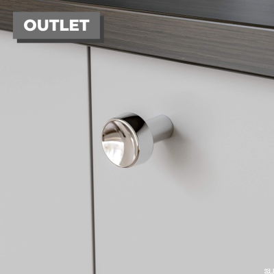 Pomo para mueble Hjo 25, cromo pulido