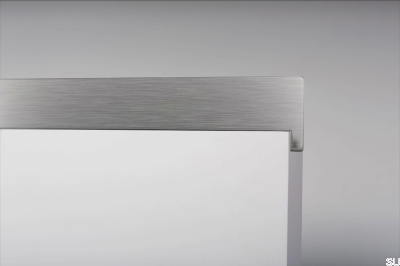 Tirador para mueble Jey 3000 edge, aluminio, sin pintar
