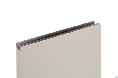Tirador para mueble con borde Jey2 3000, aluminio, sin pintar