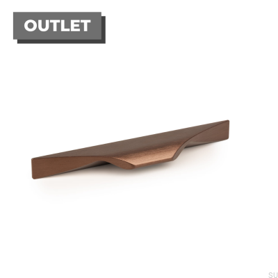 Tirador para mueble rectangular Brikk 140 Bronce antiguo